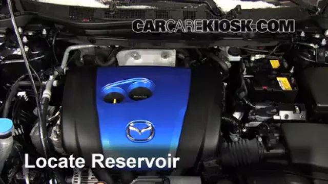 2013 Mazda CX-5 Sport 2.0L 4 Cyl. Líquido limpiaparabrisas Agregar líquido